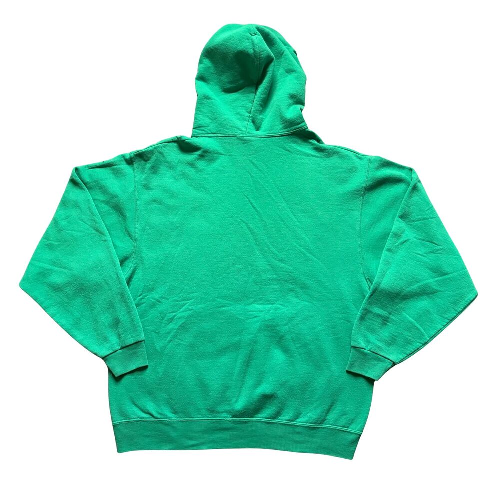 Vintage Oregon Ducks Hoodie Sweatshirt Mens Large Green Jerzees Pullover NCAA - Picture 3 of 5